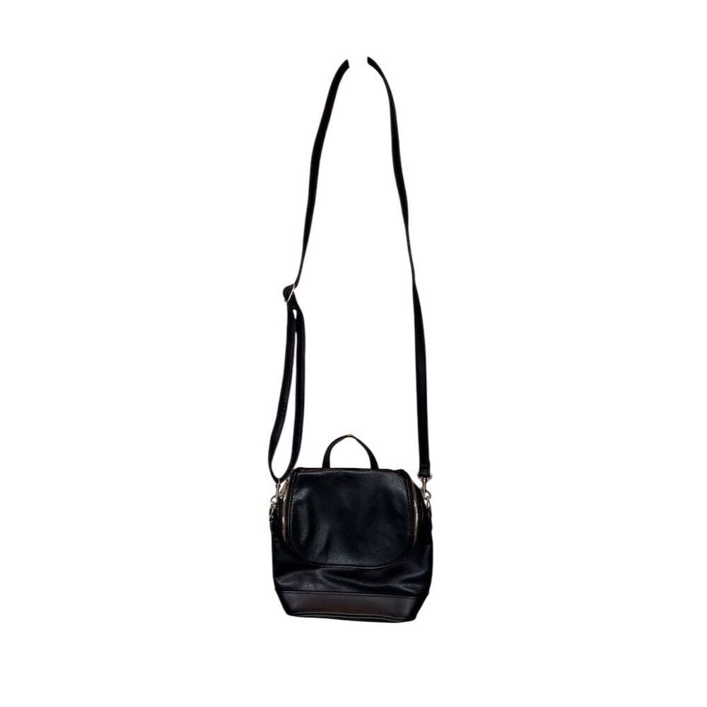 A New Day Women's Black Mini Backpack Purse Adjustable Straps